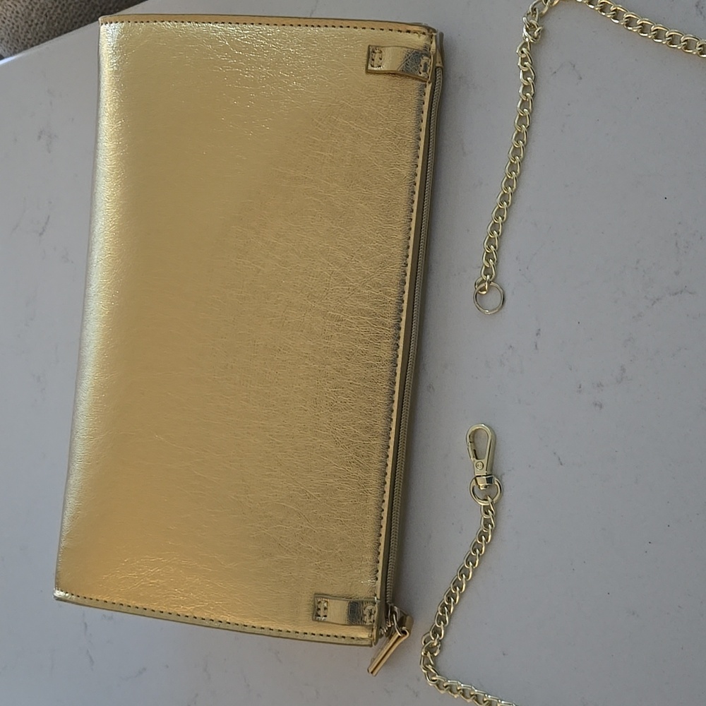 New never used Dolce and Gabbana gold clutch Purse D&G Beauty Vip Clutch Bag - Picture 11 of 12